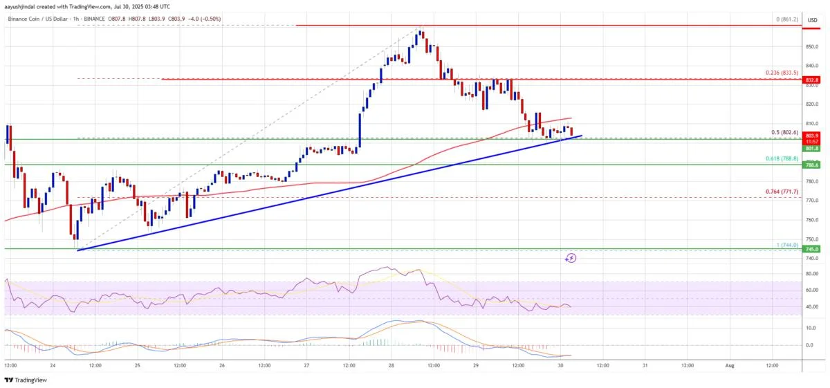 BNB Price Corrects Gains After Strong Rally – Is It Just a Healthy Pullback?
