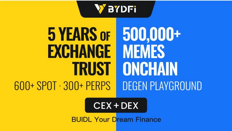 BYDFi Officially Launches On-Chain Trading Tool MoonX, Ushering in the Era of CEX + DEX Dual Engines