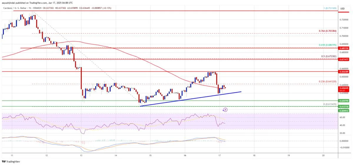 Cardano (ADA) Faces Trouble at Key Support β Is a Breakdown Looming?