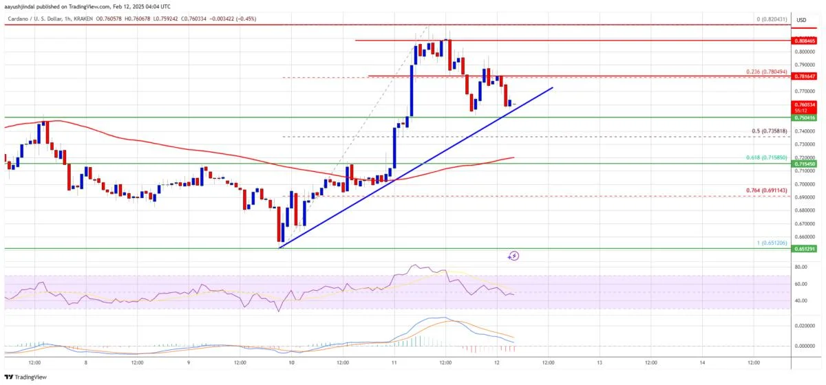 Cardano (ADA) Struggles to Sustain Gains—Is the Uptrend in Trouble?