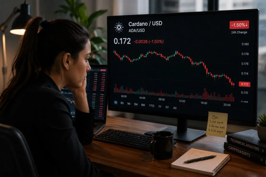 Cardano hits a wall near $0.178 as leveraged demand starts to fade