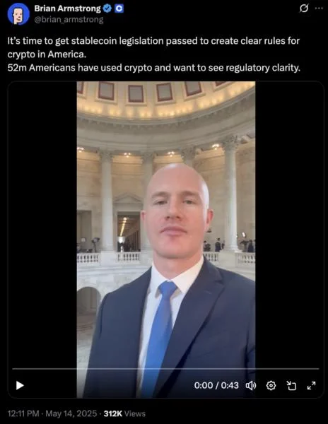 Coinbase CEO's journey from no 'political causes' to hiring DOGE staff
