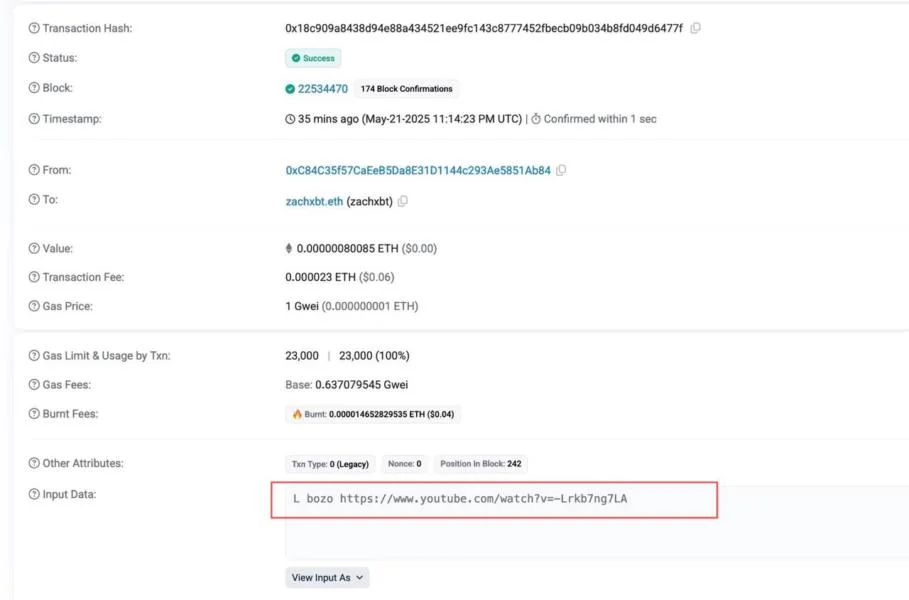 Coinbase hacker trolls ZachXBT onchain after $42.5M THORChain swap