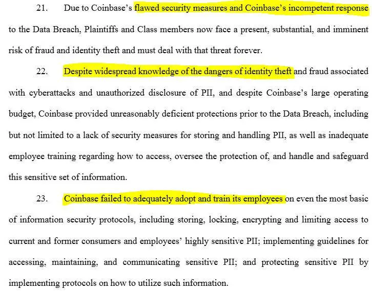 Coinbase hit with wave of lawsuits over customer data breaches