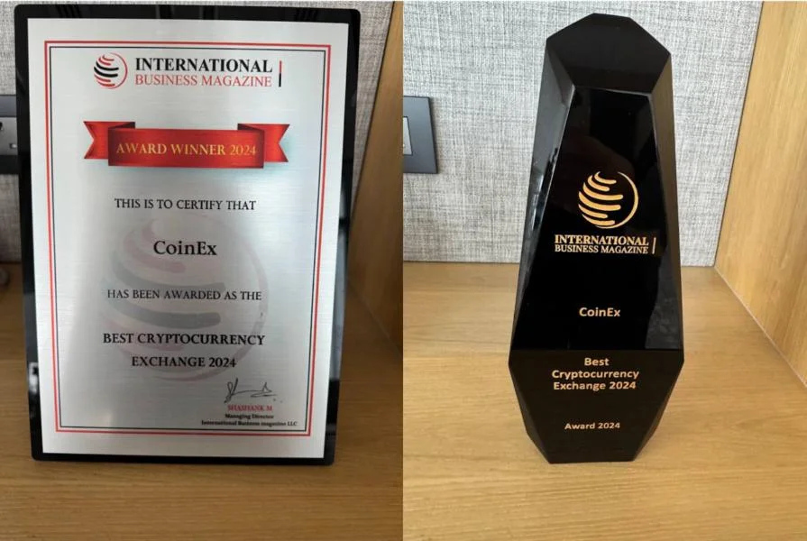 CoinEx wins Best Cryptocurrency Exchange title at International Business Magazine