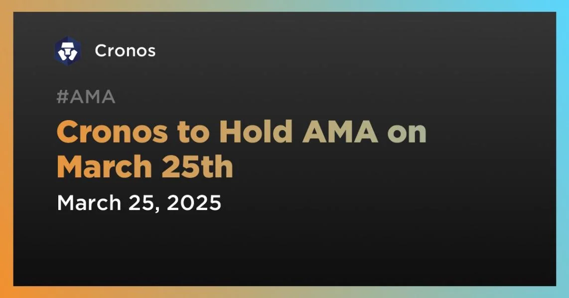 Cronos to Hold AMA on March 25th