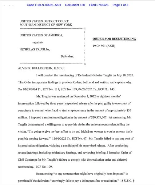 Crypto scammer's sentence bumped to 12 years from 18 months for welshing on debt