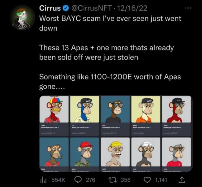Crypto sleuth ZachXBT says wrong suspect detained in Bored Ape NFT theft