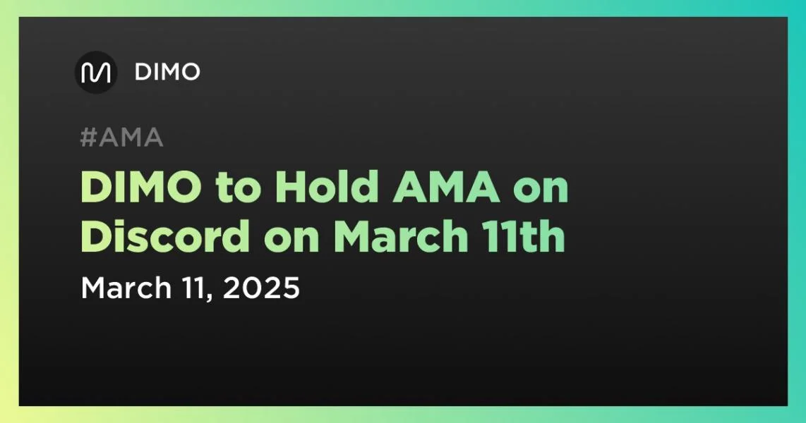 DIMO to Hold AMA on Discord on March 11th