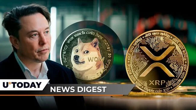 Dogecoin Community Excited by Elon Musk's New Post, $2.47 Billion XRP in 24 Hours, PEPE Achieves Top Exchange Listing: Crypto News Digest by U.Today