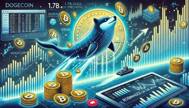 Dogecoin Whale Transfer to Robinhood Raises Price Concerns: 1.7B DOGE on the Move