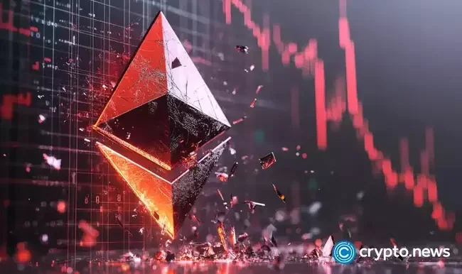 Ethereum price drops to a 41-month low against Bitcoin