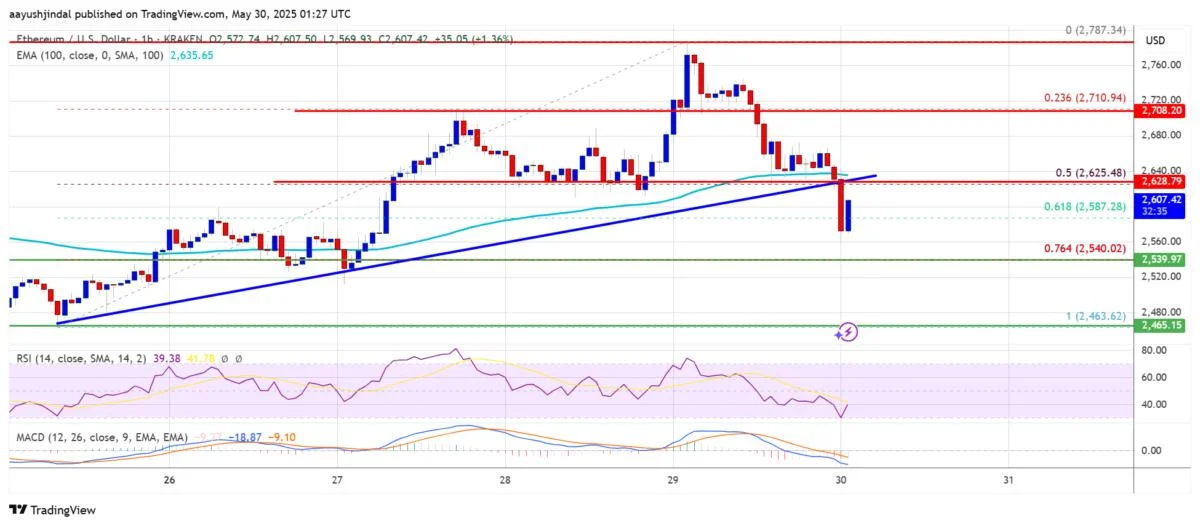 Ethereum Price Faces Mild Correction — Support Levels in Focus