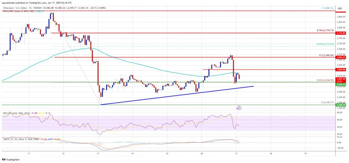 Ethereum Price Shows Weakness, Eyes Key Support as Bears Loom