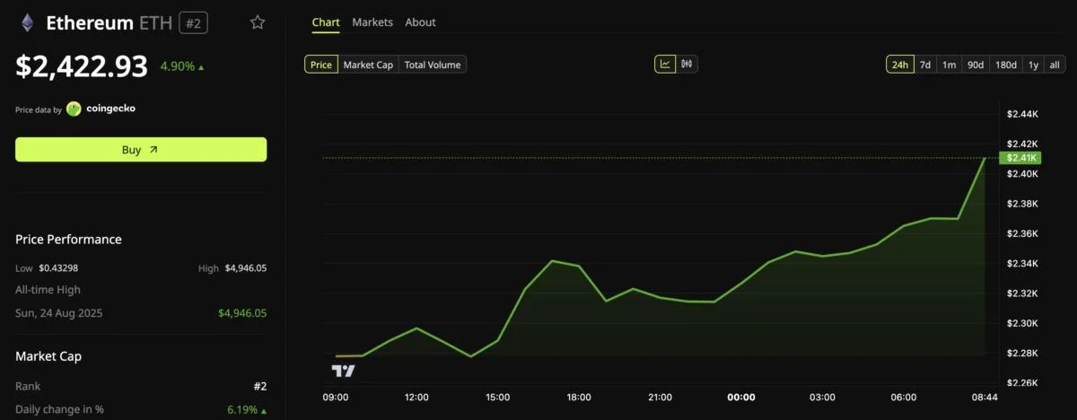 Ethereum’s 29% Price Rally Divides Whales Across the Market