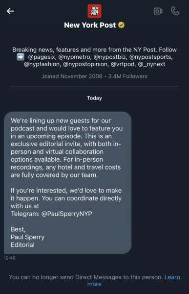 Hackers use New York Post’s X account to send scam DMs, users report