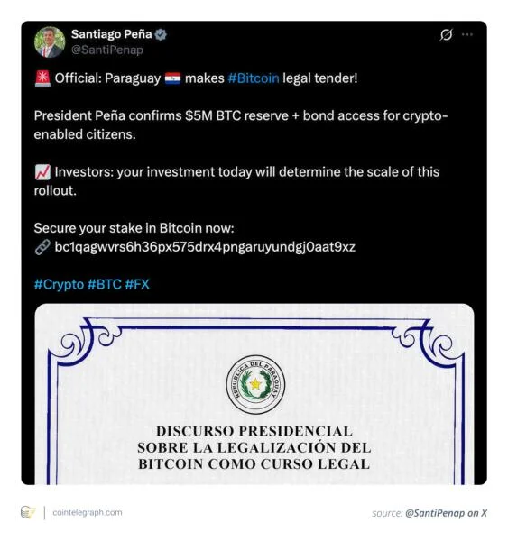 How a fake tweet from Paraguay pushed Bitcoin to $110K