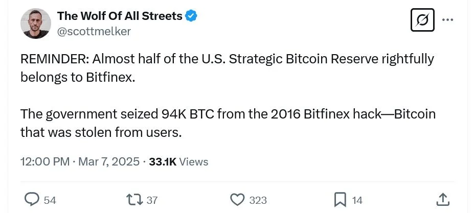 How much Bitcoin does the US hold, and where did it come from?