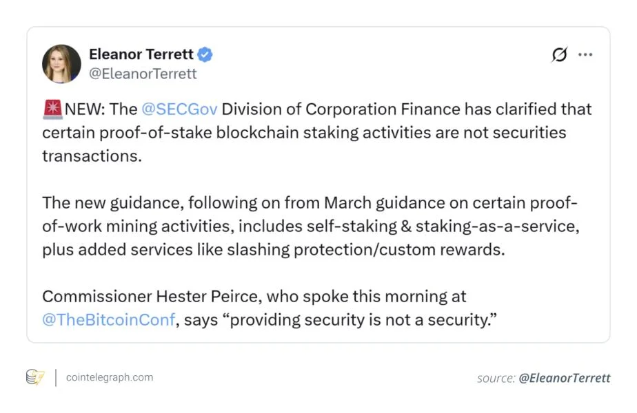 How to legally stake crypto in 2025: What is now allowed after the SEC’s latest move