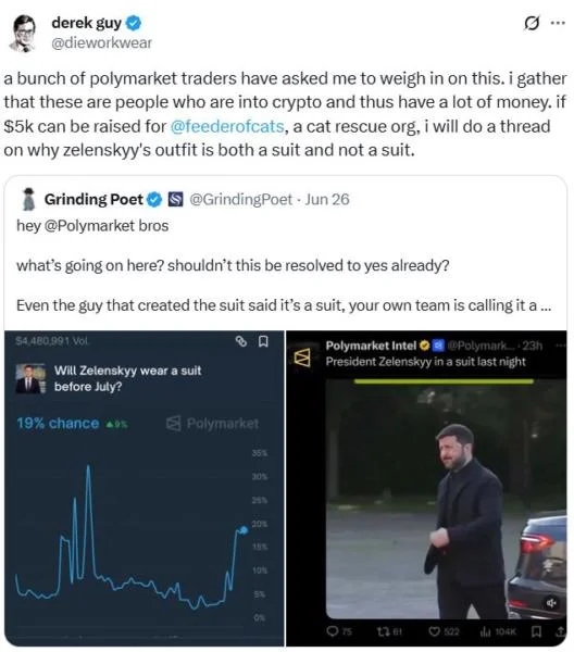 How Zelenskyy's ‘suit’ became the center of a massive Polymarket fight