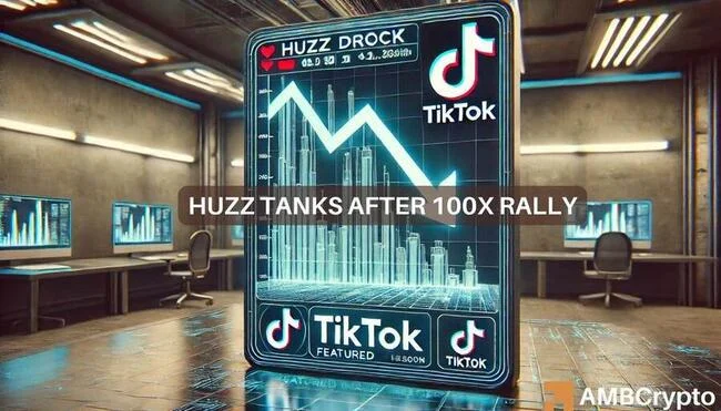 HUZZ Coin drops 85% in a day: Can the TikTok-driven memecoin recover?