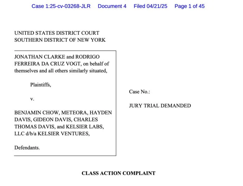 Investors sue Meteora and VC firm, alleging fraud