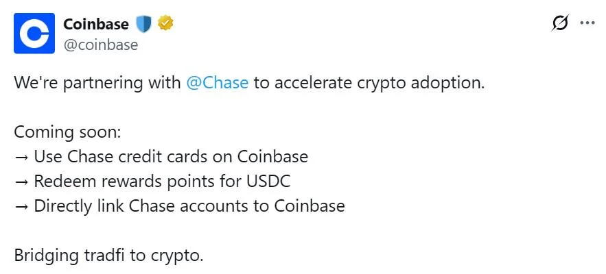 JPMorgan to allow crypto purchases with Coinbase