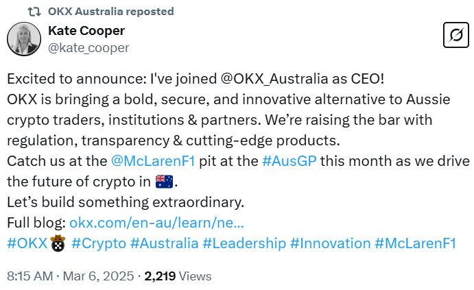 May election could open floodgates to institutional crypto: OKX Australia CEO