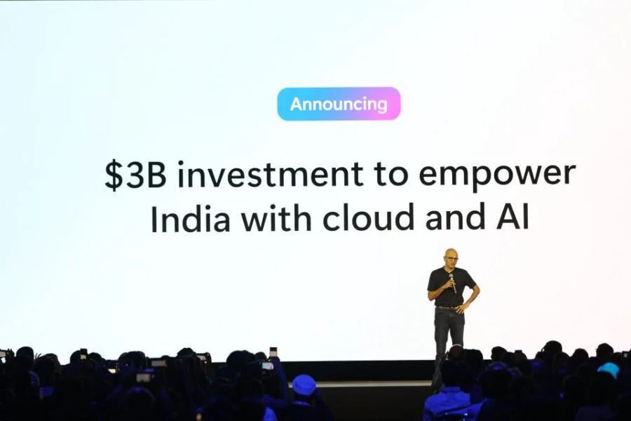 Microsoft to invest $3B in AI, cloud expansion, training in India