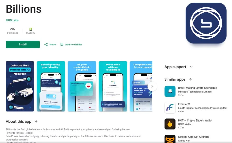 New Billions app offers secure ID checks without invasive biometrics