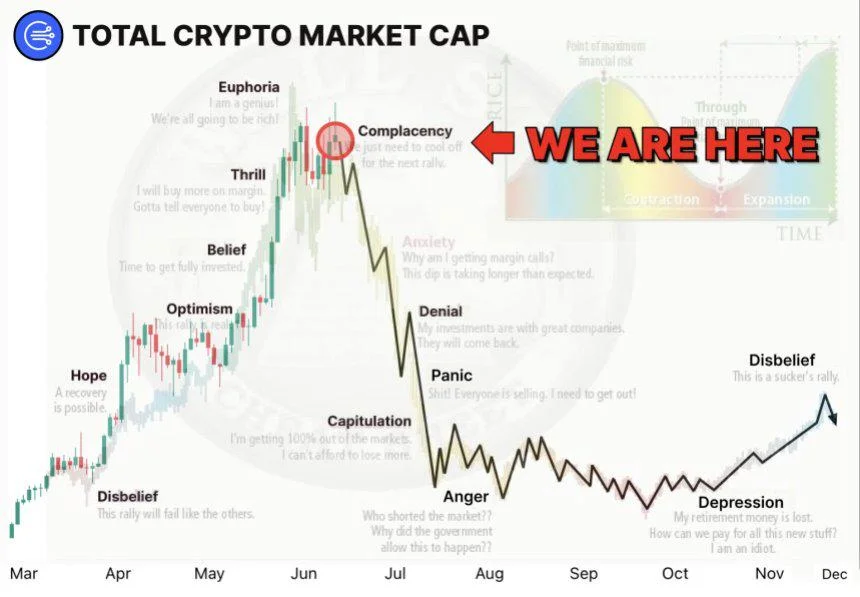 On-Chain Analyst Warns: Bitcoin Peak Expected, Altcoins Facing -95% Plunge