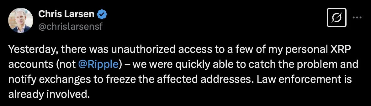 Ripple co-founder Larsen’s $150M XRP theft linked to LastPass breach