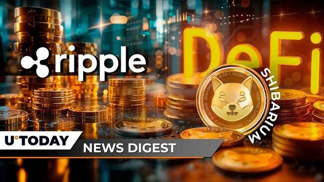 Ripple Introduces Crypto Vaults for Banks, Shiba Inu's Shibarium Finally Waking up in DeFi, Bitcoin Whale Goes Bearish With $424 Million in BTC: Crypto News Digest by U.Today