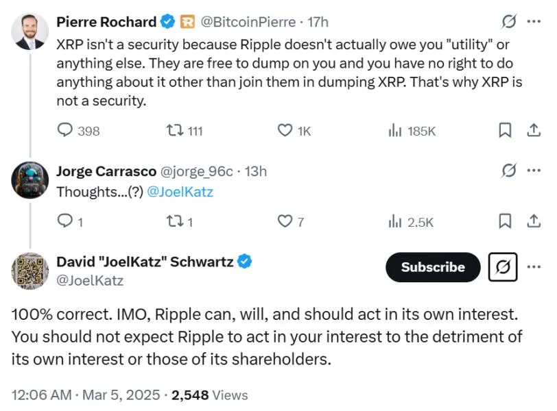 Ripple ‘should act in its own interest’ when selling XRP — Ripple CTO