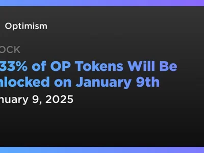 0.33% of OP Tokens Will Be Unlocked on January 9th - second, Crypto, op, optimism, ethereum, Coindar, l2
