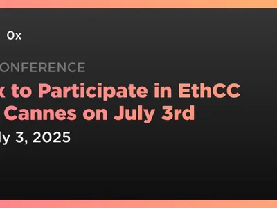 0x to Participate in EthCC in Cannes on July 3rd - Crypto, ethereum, token, zrx, Coindar