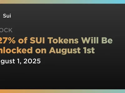 1.27% of SUI Tokens Will Be Unlocked on August 1st - sui, Crypto, Coindar