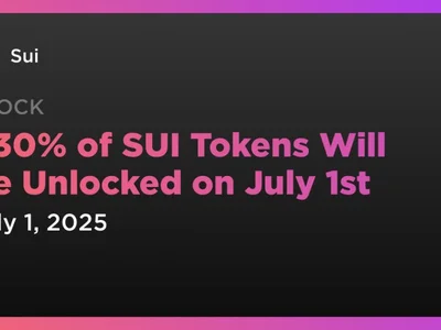 1.30% of SUI Tokens Will Be Unlocked on July 1st - Crypto, Coindar, sui