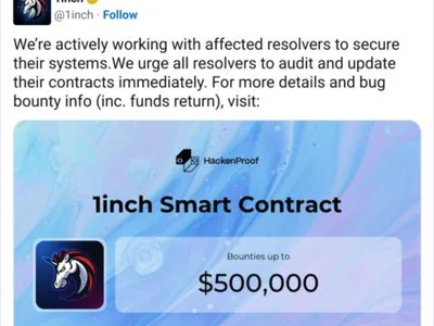 1inch suffers $5M hack due to smart contract vulnerability - Crypto, Cointelegraph, 1inch, bitcoin, shezmu, crypto, usdc