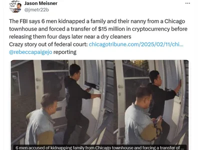  6 men kidnapped Chicago family, forcing $15M crypto transfer: Report  - six, bitcoin, men, Cointelegraph, family, three