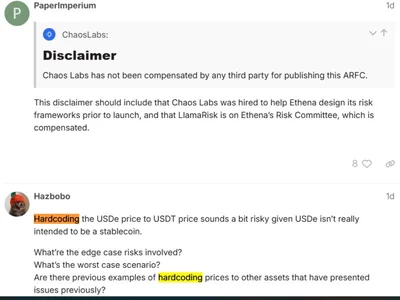 Aave proposal to peg Ethena’s USDe to USDT sparks community pushback - chainlink, bitcoin, 2024, aptos, mantle, sonic, ethena, ether.fi, usdt, dai, tether, aave, Cointelegraph, usde, Crypto, ena