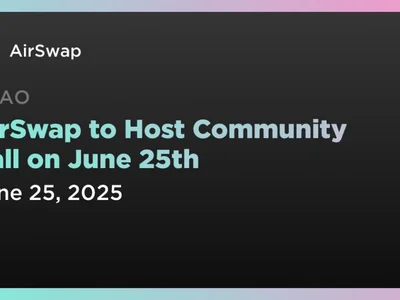 AirSwap to Host Community Call on June 25th - Coindar, ethereum, airswap, Crypto, ll