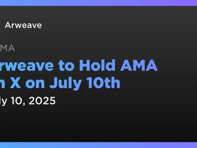 Arweave to Hold AMA on X on July 10th - ar, Crypto, Coindar, arweave, boost, data, ama