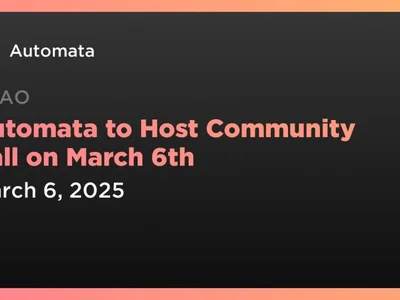 Automata to Host Community Call on March 6th - ethereum, automata, mev, Coindar, Crypto, ata