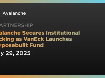 Avalanche Secures Institutional Backing as VanEck Launches Purposebuilt Fund - ethereum, one, avalanche, chain, second, Coindar, three, Crypto, fund