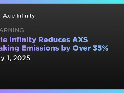 Axie Infinity Reduces AXS Staking Emissions by Over 35% - pvp, Coindar, game, axs, infinity, ethereum, Crypto, one, apy