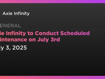 Axie Infinity to Conduct Scheduled Maintenance on July 3rd - Coindar, pvp, axs, one, infinity, Crypto, ethereum, game