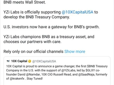  Binance founder’s family office backs BNB treasury firm eyeing IPO  - bitcoin, changpeng zhao, one, xrp, Cointelegraph, Crypto, bnb