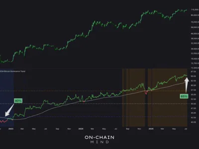 Bitcoin Dominance Continues Historic Climb – Altcoins Struggle To Gain Ground - NewsBTC, ethereum, bitcoin, donald trump, one, Crypto