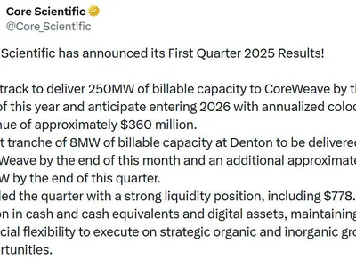  Bitcoin miner Core Scientific posts $580M Q1 profit but misses revenue estimates  - three, Cointelegraph, Crypto, one, ai, hpc, bitcoin, million